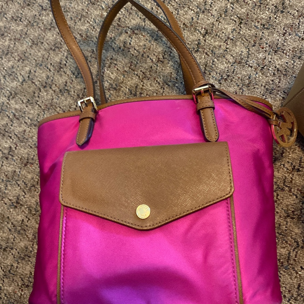 Michael Kors Pink Jet Set Nylon Tote